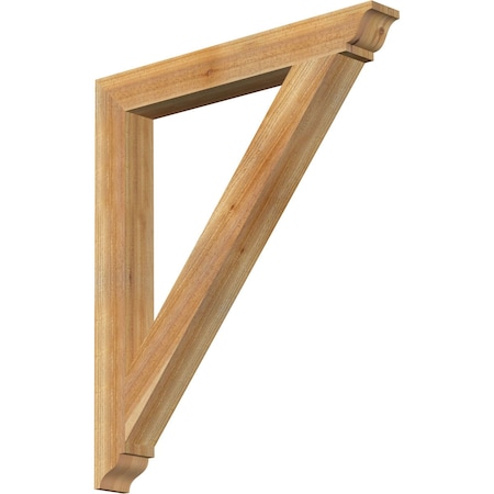 Ekena Millwork Traditional Traditional Rough Sawn Bracket, Western Red Cedar, 4"W x 34"D x 40"H BKT04X34X40TRA01RWR